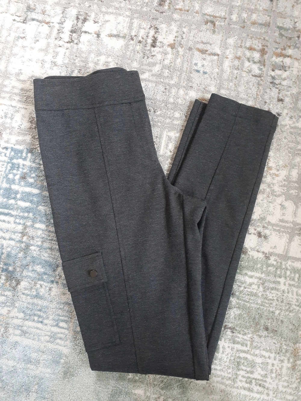 Cache Dark Charcoal Straight Leg Pants